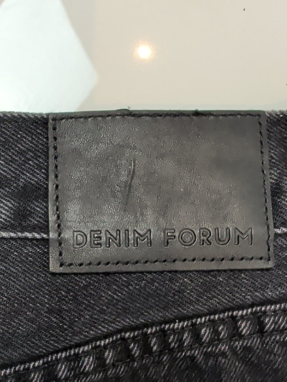 NWOT Denim Forum Aritzia The '90s Ricci Denim Skirt Black 26 Brand - Picture 12 of 14